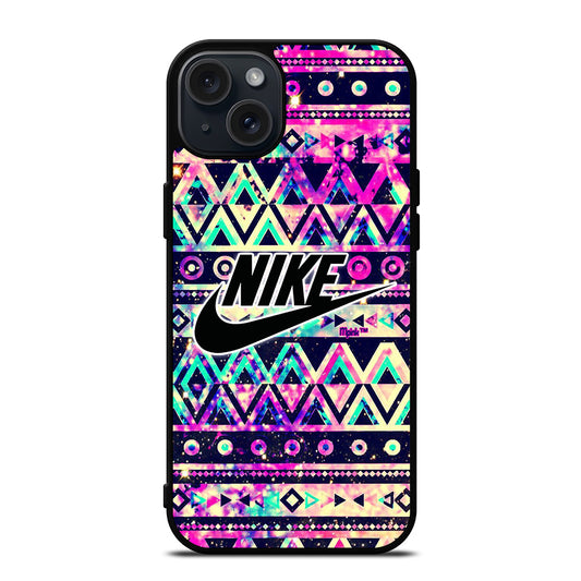 NIKE AZTEC PATTERN 2 iPhone 15 Plus Case Cover