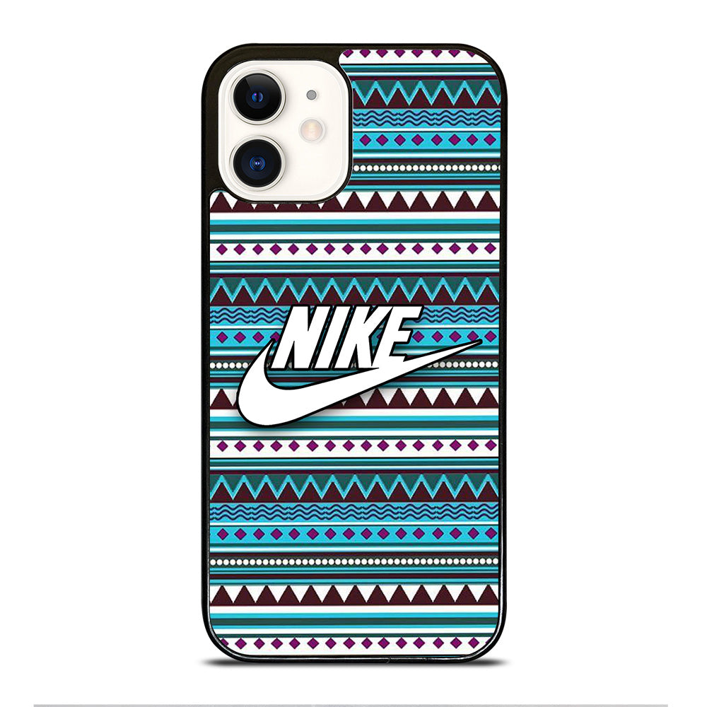 NIKE AZTEC PATTERN 3 iPhone 12 Case Cover