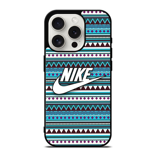 NIKE AZTEC PATTERN 3 iPhone 15 Pro Case Cover
