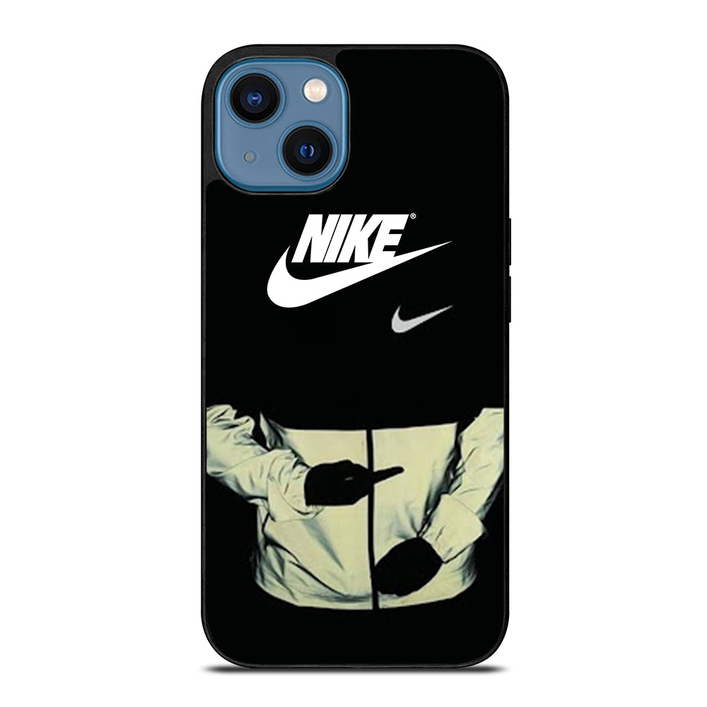 NIKE MIDDLE FINGER LOGO iPhone 14 Case Cover