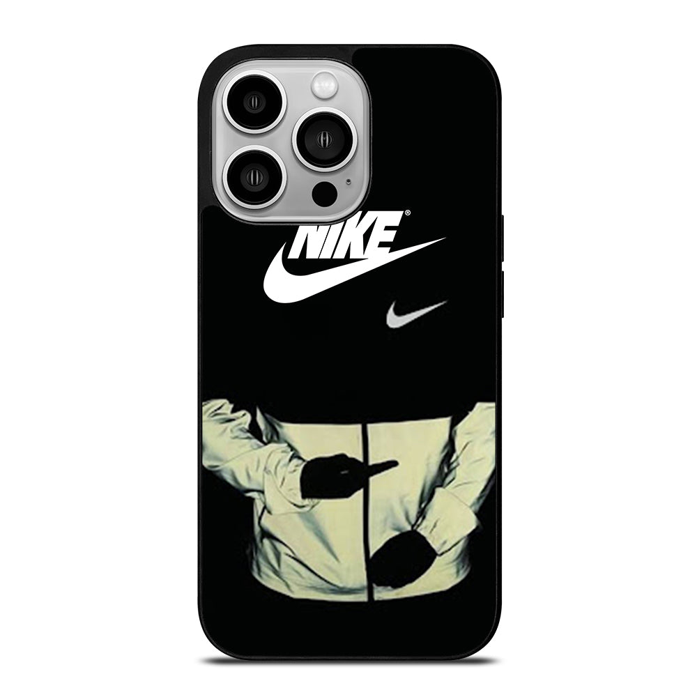 NIKE MIDDLE FINGER LOGO iPhone 14 Pro Case Cover
