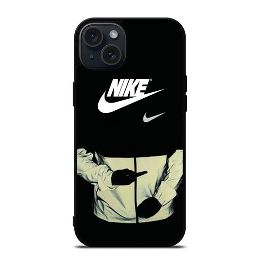 NIKE MIDDLE FINGER LOGO iPhone 15 Plus Case Cover