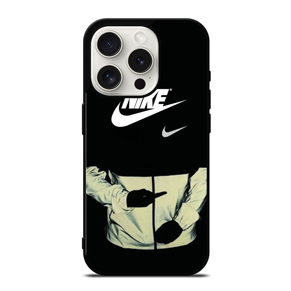 NIKE MIDDLE FINGER LOGO iPhone 15 Pro Case Cover