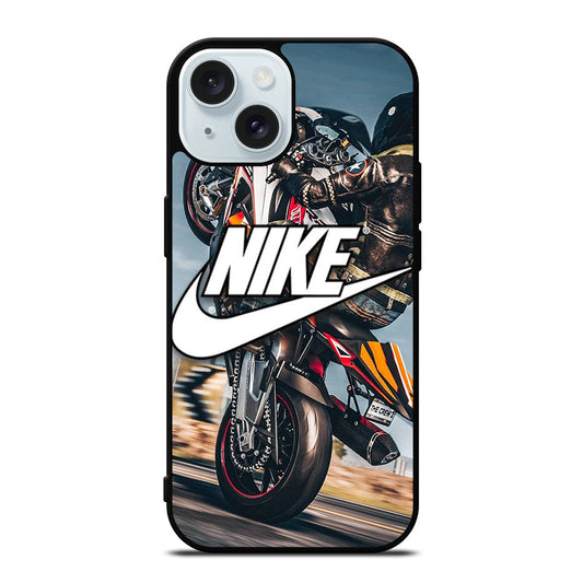 NIKE MOTORCYCLE LOGO iPhone 15 Case Cover