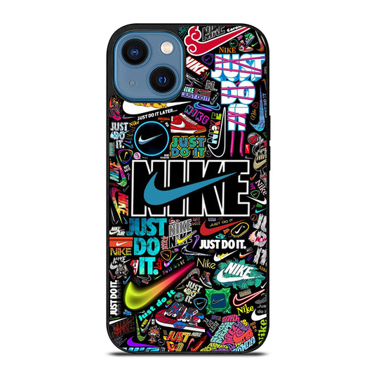 NIKE STICKER COLLAGE iPhone 14 Case Cover