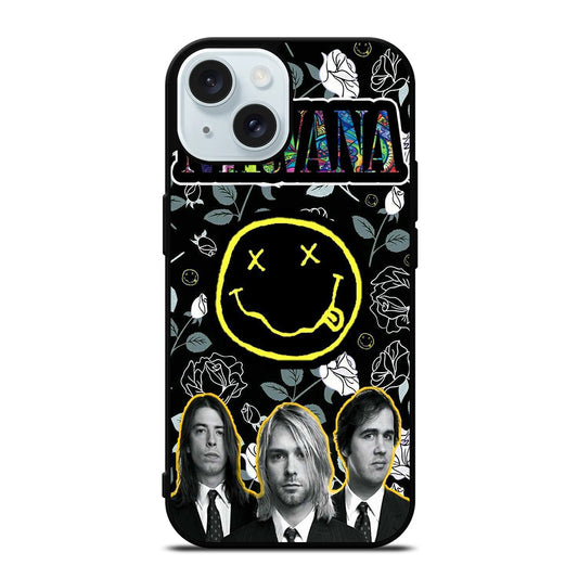 NIRVANA ROCK BAND PERSONNEL iPhone 15 Case Cover