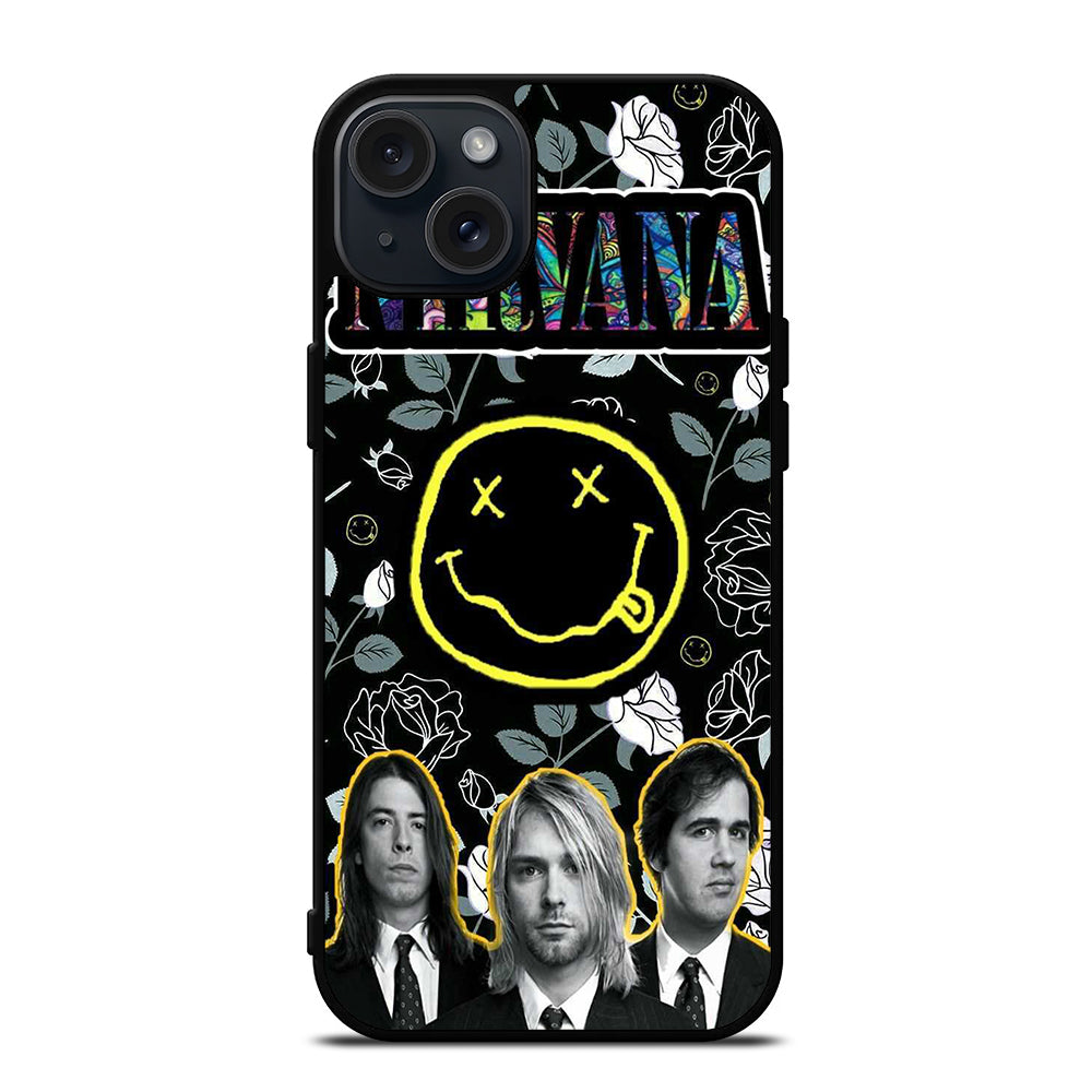 NIRVANA ROCK BAND PERSONNEL iPhone 15 Plus Case Cover