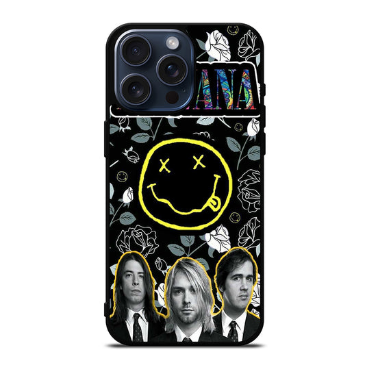 NIRVANA ROCK BAND PERSONNEL iPhone 15 Pro Max Case Cover
