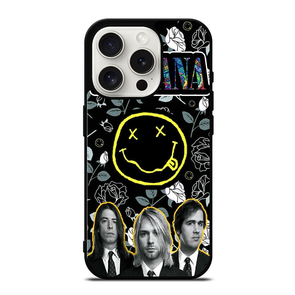 NIRVANA ROCK BAND PERSONNEL iPhone 15 Pro Case Cover