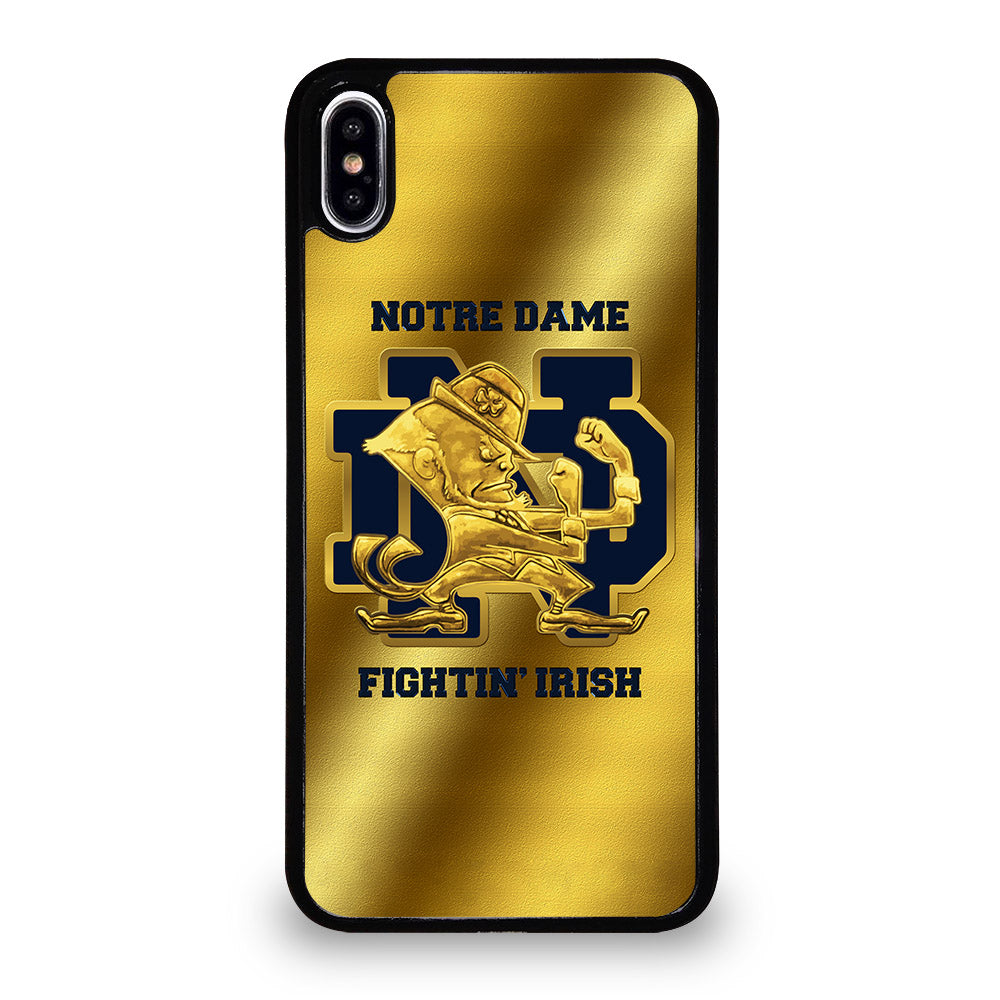 NOTRE DAME FIGHTING IRISH GOLD LOGO iPhone XS Max Case Cover