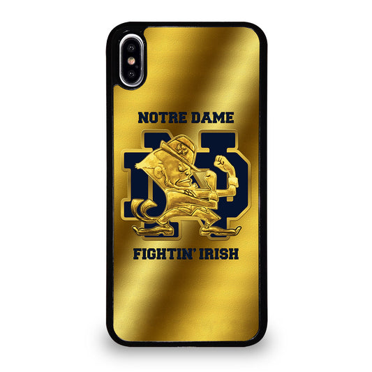 NOTRE DAME FIGHTING IRISH GOLD LOGO iPhone XS Max Case Cover