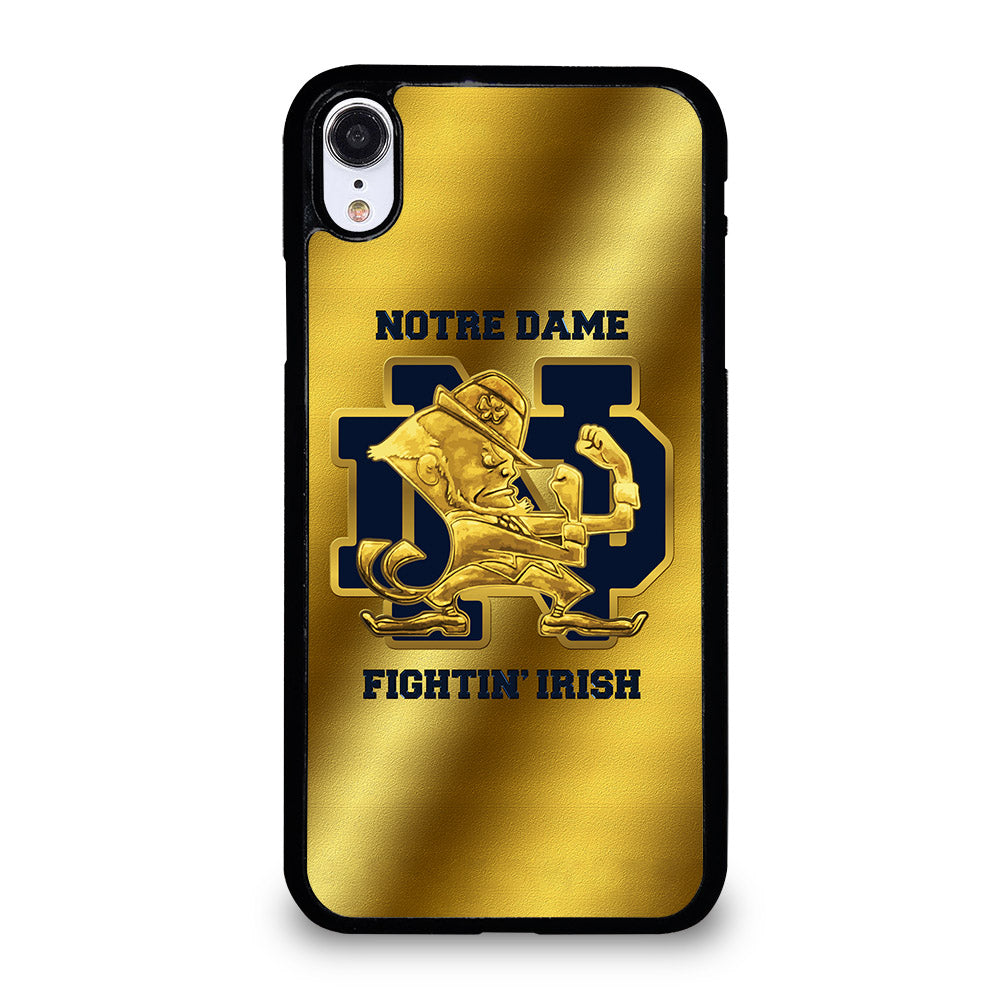 NOTRE DAME FIGHTING IRISH GOLD LOGO iPhone XR Case Cover