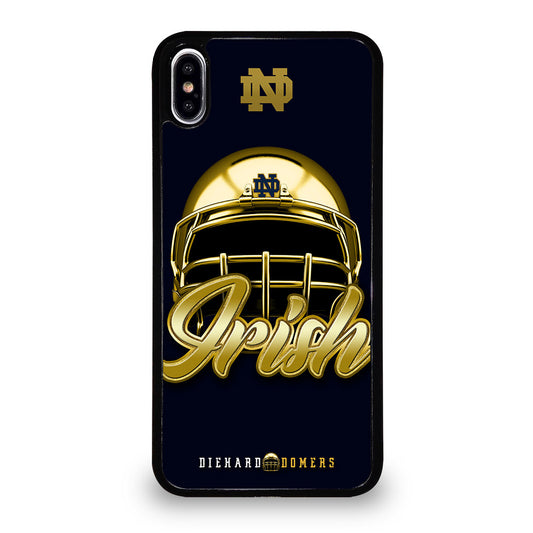 NOTRE DAME FIGHTING IRISH HELMET iPhone XS Max Case Cover