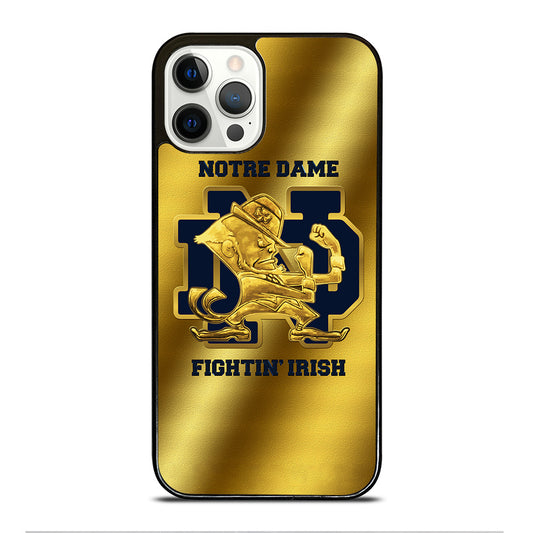 NOTRE DAME FIGHTING IRISH GOLD LOGO iPhone 12 Pro Case Cover