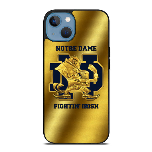NOTRE DAME FIGHTING IRISH GOLD LOGO iPhone 13 Case Cover