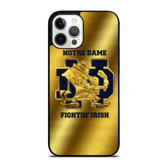 NOTRE DAME FIGHTING IRISH GOLD LOGO iPhone 12 Pro Max Case Cover