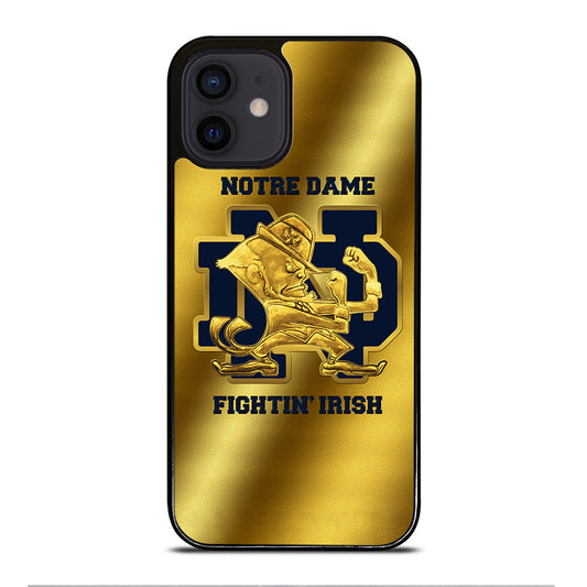 NOTRE DAME FIGHTING IRISH GOLD LOGO iPhone 12 Mini Case Cover