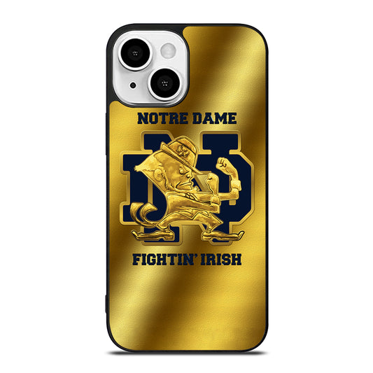 NOTRE DAME FIGHTING IRISH GOLD LOGO iPhone 13 Mini Case Cover