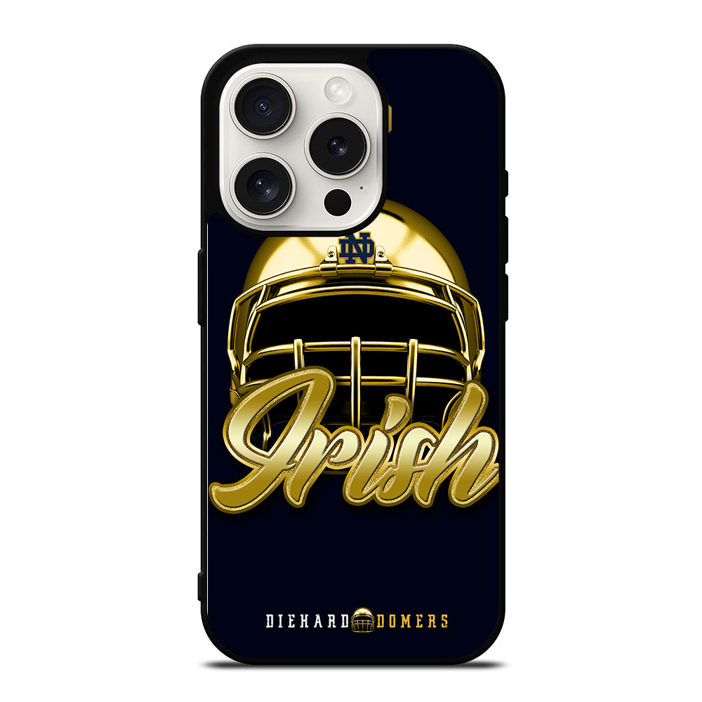 NOTRE DAME FIGHTING IRISH HELMET iPhone 15 Pro Case Cover