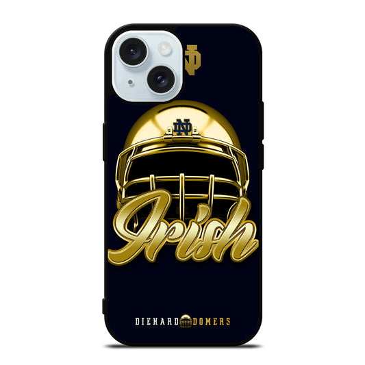 NOTRE DAME FIGHTING IRISH HELMET iPhone 15 Case Cover