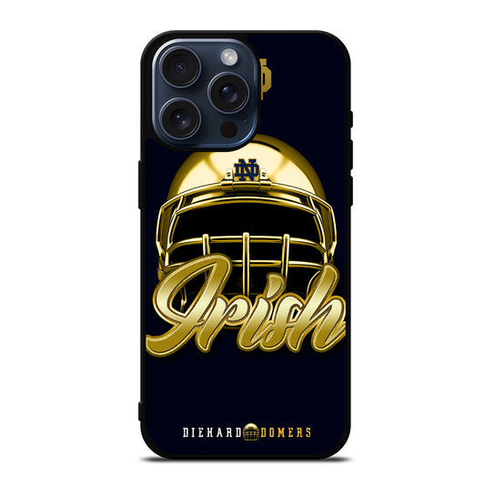 NOTRE DAME FIGHTING IRISH HELMET iPhone 15 Pro Max Case Cover