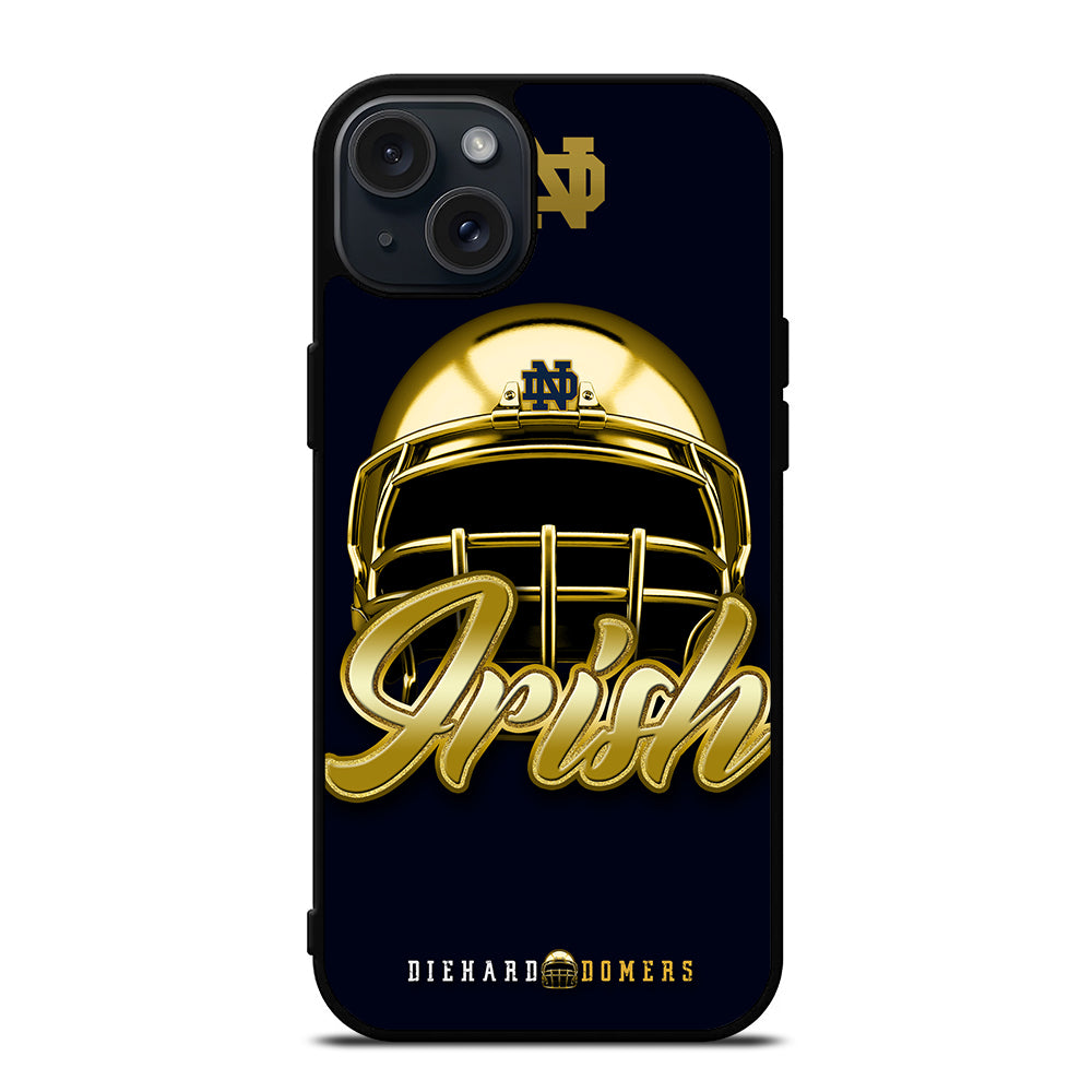 NOTRE DAME FIGHTING IRISH HELMET iPhone 15 Plus Case Cover