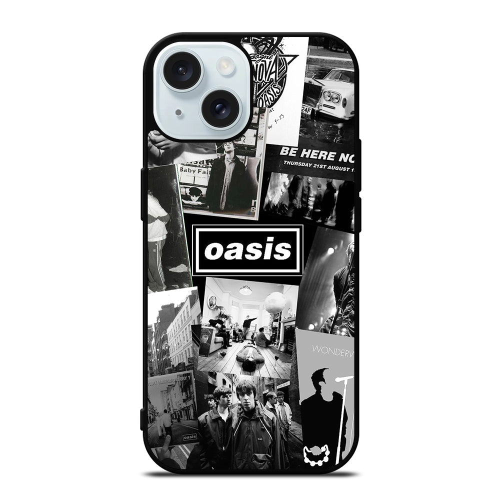 OASIS ROCK BAND COLLAGE iPhone 15 Case Cover