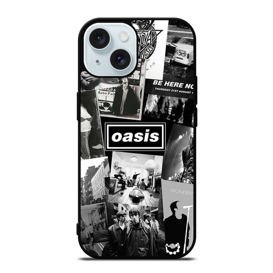 OASIS ROCK BAND COLLAGE iPhone 15 Case Cover