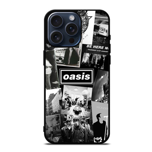 OASIS ROCK BAND COLLAGE iPhone 15 Pro Max Case Cover