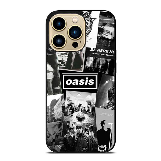 OASIS ROCK BAND COLLAGE iPhone 14 Pro Max Case Cover