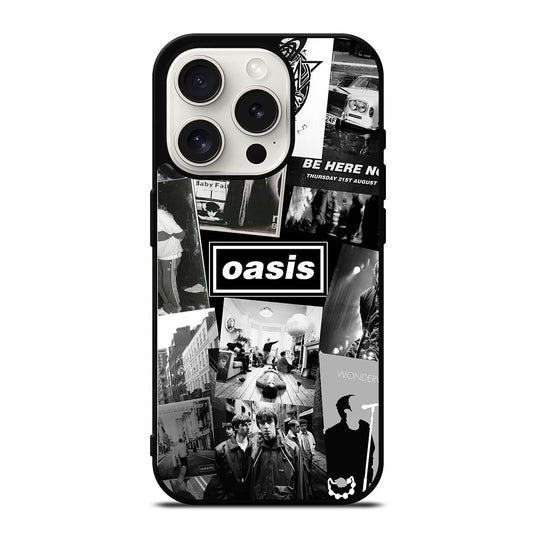 OASIS ROCK BAND COLLAGE iPhone 15 Pro Case Cover
