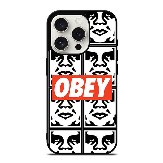 OBEY LOGO iPhone 15 Pro Case Cover