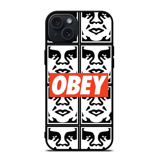 OBEY LOGO iPhone 15 Plus Case Cover