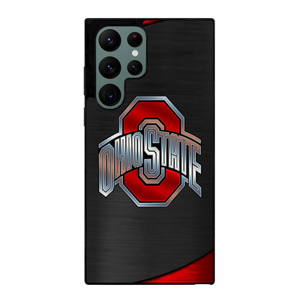 OHIO STATE BUCKEYES METAL LOGO Samsung Galaxy S22 Ultra Case Cover