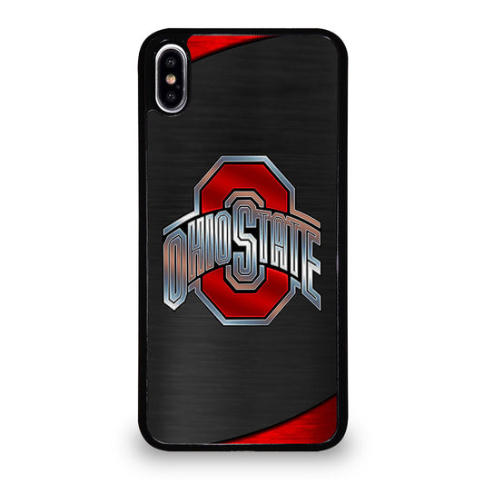 OHIO STATE BUCKEYES METAL LOGO iPhone XS Max Case Cover