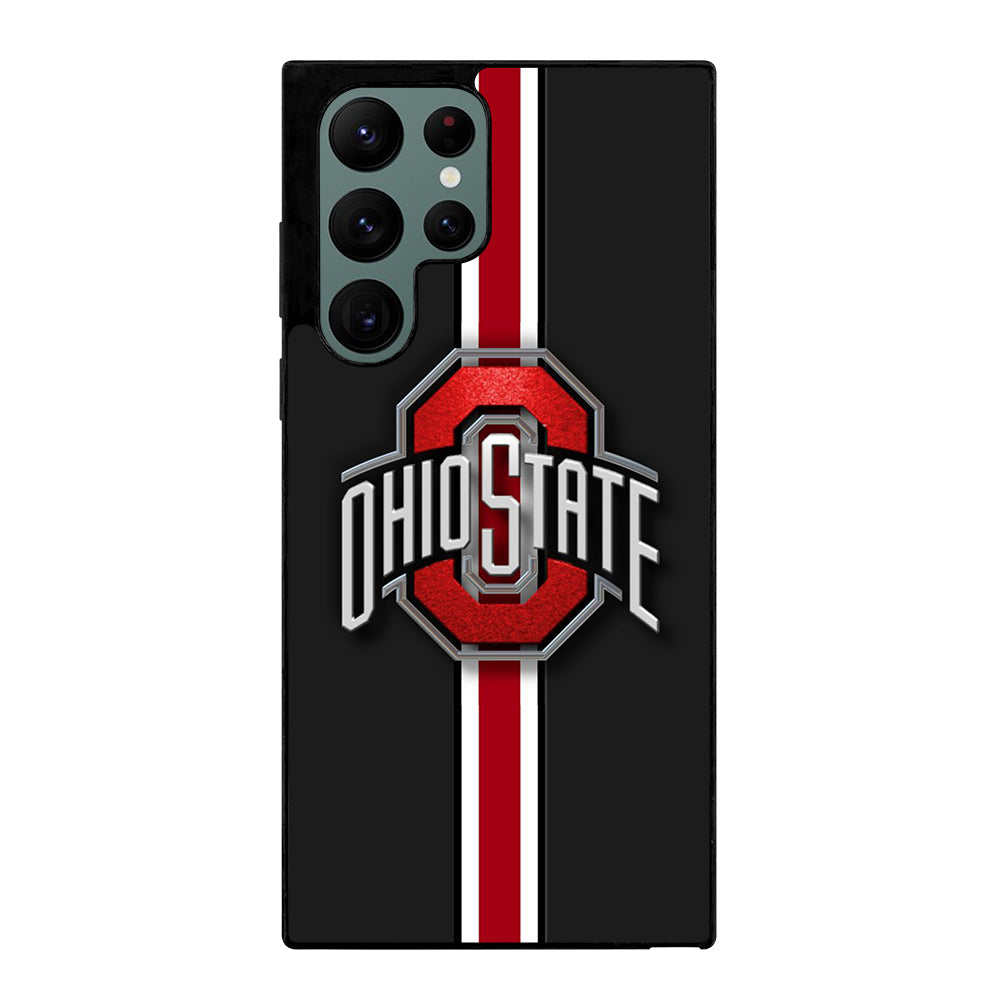 OHIO STATE BUCKEYES STRIPE LOGO Samsung Galaxy S22 Ultra Case Cover