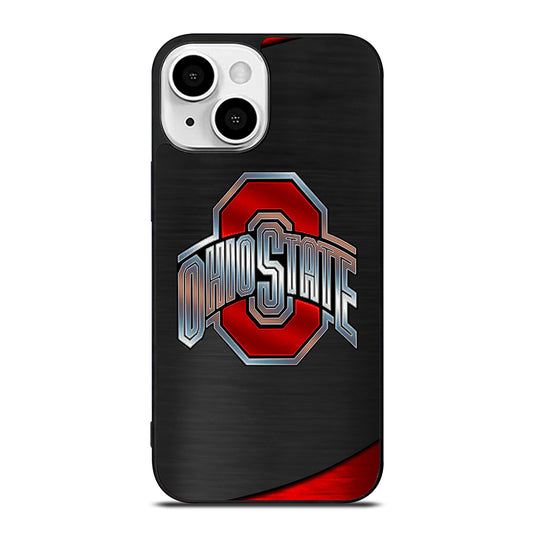 OHIO STATE BUCKEYES METAL LOGO iPhone 13 Mini Case Cover
