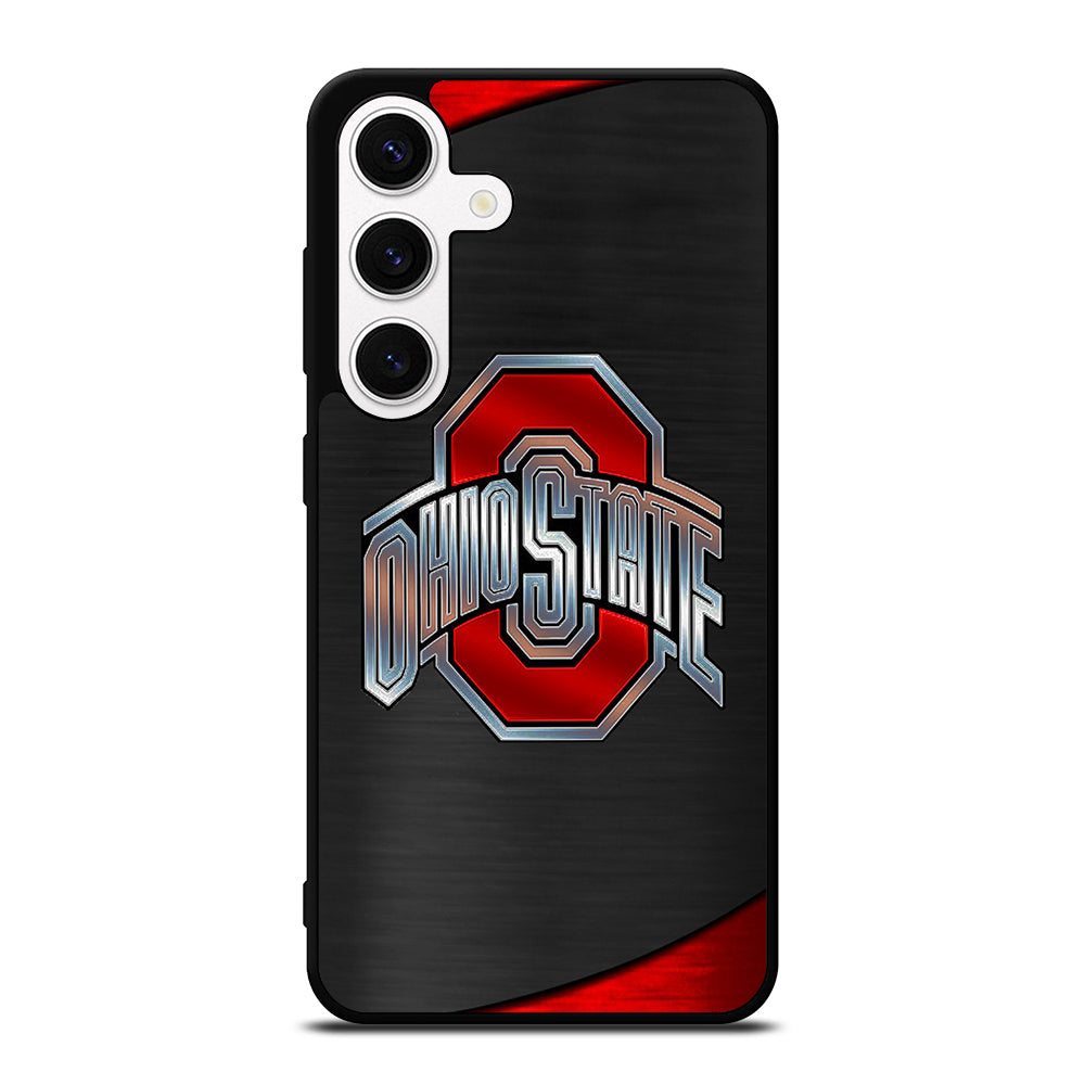 OHIO STATE BUCKEYES METAL LOGO Samsung Galaxy S24 Case Cover