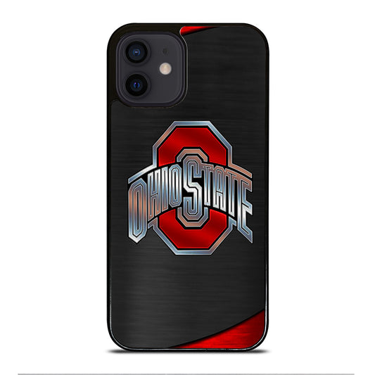 OHIO STATE BUCKEYES METAL LOGO iPhone 12 Mini Case Cover