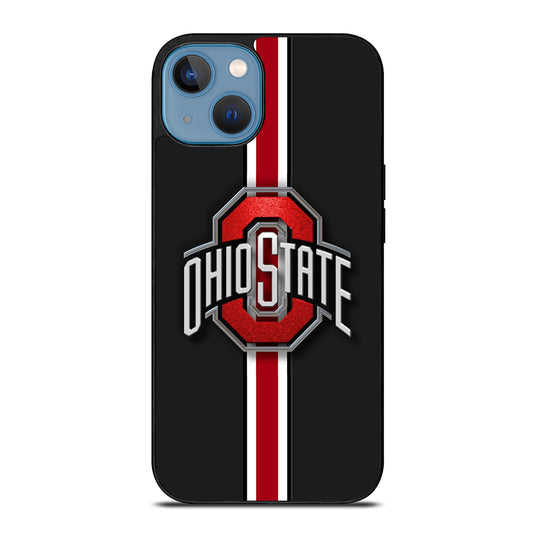 OHIO STATE BUCKEYES STRIPE LOGO iPhone 13 Case Cover