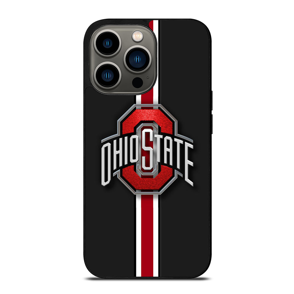 OHIO STATE BUCKEYES STRIPE LOGO iPhone 13 Pro Case Cover