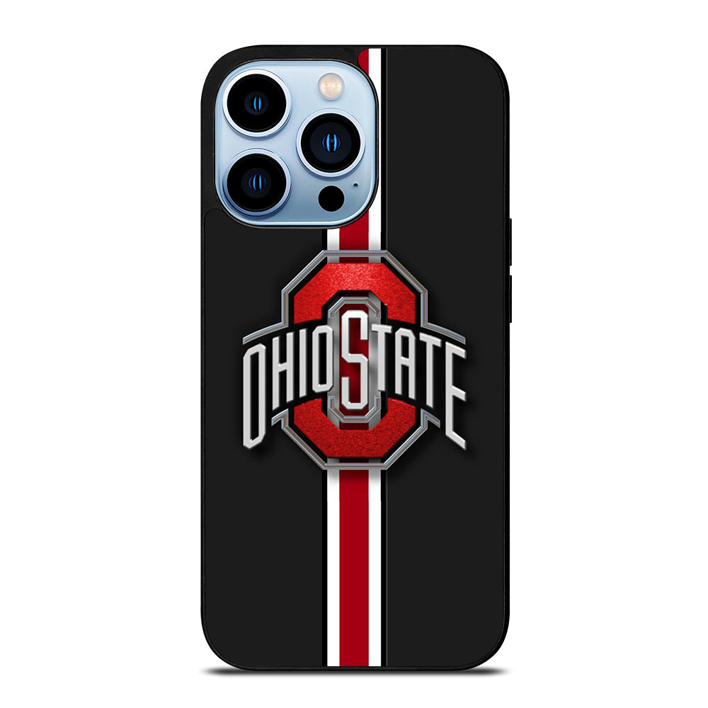 OHIO STATE BUCKEYES STRIPE LOGO iPhone 13 Pro Max Case Cover