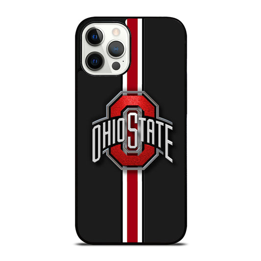 OHIO STATE BUCKEYES STRIPE LOGO iPhone 12 Pro Max Case Cover