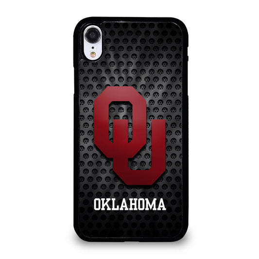 OKLAHOMA SOONERS NFL METAL LOGO iPhone XR Case Cover