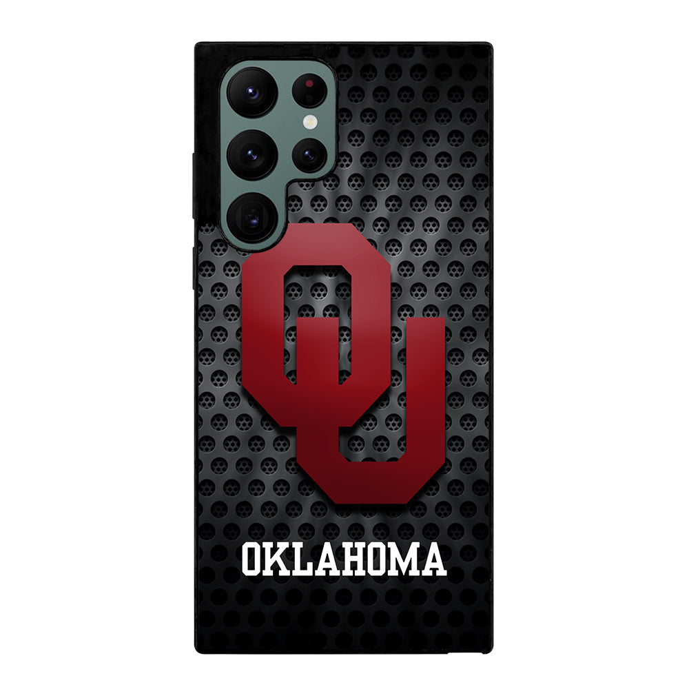 OKLAHOMA SOONERS NFL METAL LOGO Samsung Galaxy S22 Ultra Case Cover