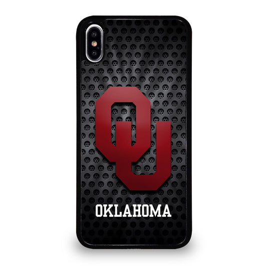 OKLAHOMA SOONERS NFL METAL LOGO iPhone XS Max Case Cover
