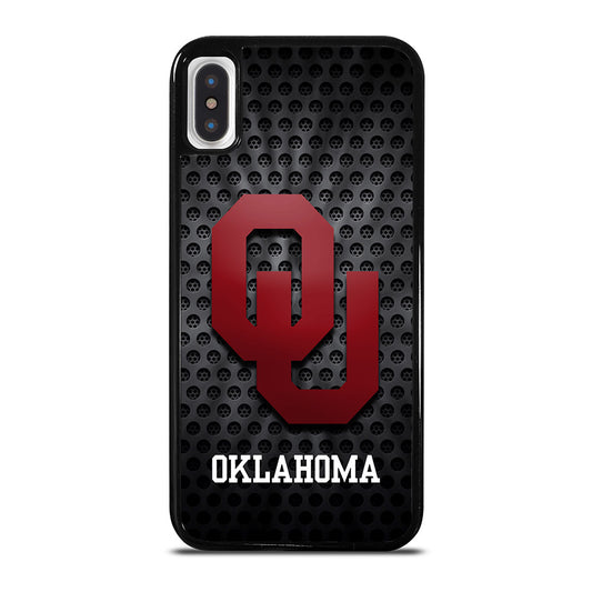 OKLAHOMA SOONERS NFL METAL LOGO iPhone X / XS Case Cover