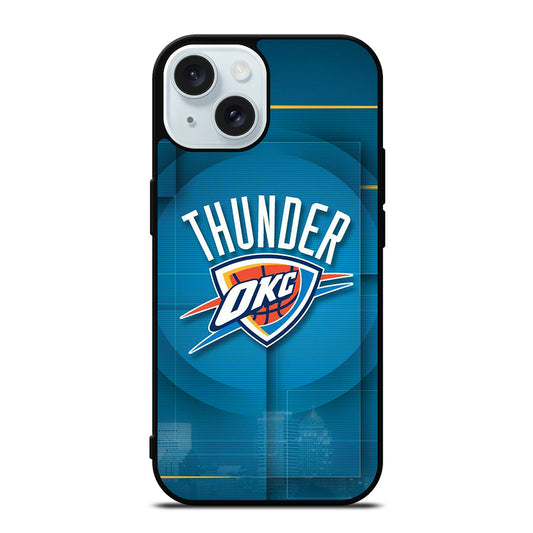 OKLAHOMA CITY THUNDER LOGO 2 iPhone 15 Case Cover