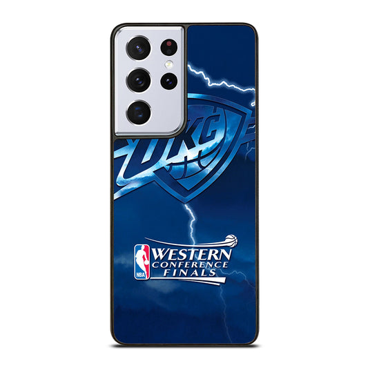 OKLAHOMA CITY THUNDER LOGO 3 Samsung Galaxy S21 Ultra Case Cover