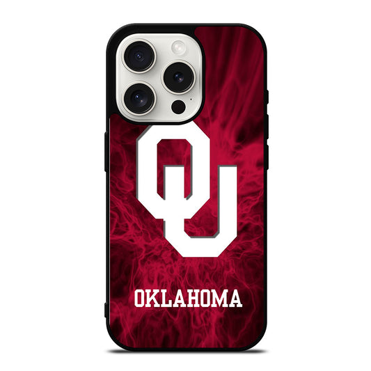OKLAHOMA SOONERS FOOTBALL TEAM LOGO iPhone 15 Pro Case Cover
